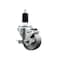 Service Caster 3'' Semi Steel Swivel 1-3/8'' Expanding Stem Caster with Brake SCC-EX20S314-SSS-TLB-138 - alternate 1
